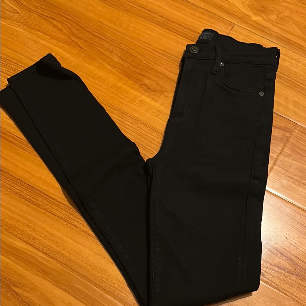 Citizens of Humanity Black High Rise Skinny Jeans